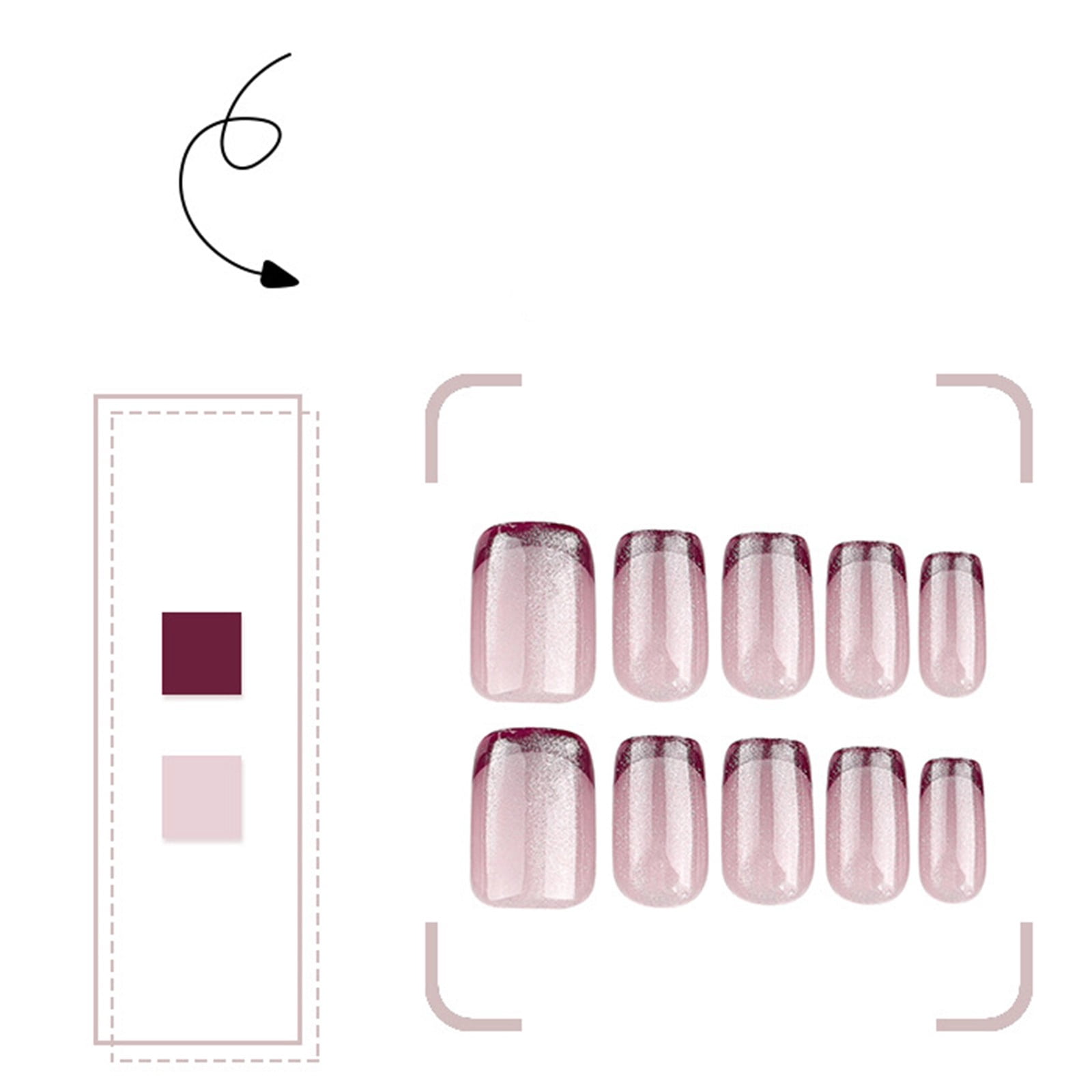 Acrylic Nails on Medium Length Daughters of The Jewelry Full Cover Nail Tips Short Length Wcl100 Tips Acrylic False Nails on Nails for Acrylic Coffin Full Cover Nail Tips Coffin Short