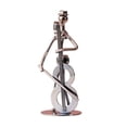 thumbnail image 2 of deevoka 4xMusical Man Statue Musician Player Sculpture for Table Living Room Bookshelf Cello, 2 of 9