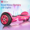 thumbnail image 6 of SISIGAD Hoverboard for Kids Ages 6-12, 6.5" Colorful Lights Wheels, Self Balancing Scooter Gift for Kids, Pink, 6 of 6