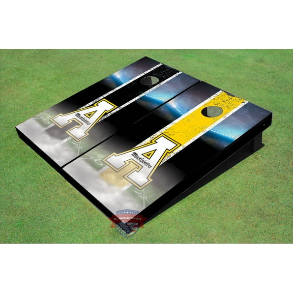 Appalachian State University "A" Field Long Strip Alternating Themed Cornhole Boards