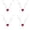 As shows 4PCS, variant on Silver-plated Red Love Necklace Female Red Circular Jade Crystal Heart-shaped Clavicle Chain, 19.69 inch, As shows 2PCS