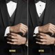 thumbnail image 4 of Mens Cufflinks And Studs Set Tuxedo Shirts Black Onyx Cufflinks For Men, Classic Tuxedo Buttons Match For Business Wedding Formal Suit Banmo, 4 of 5