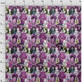 thumbnail image 4 of oneOone Polyester Spandex Purple Fabric Horse Sewing Material Print Fabric By The Yard 56 Inch Wide, 4 of 5