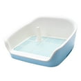 thumbnail image 4 of Bandeja sanitaria portátil para perros y gatos con cajón y pared protectora en todos los lados. Azul, 4 of 9