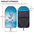 thumbnail image 7 of XYZCANDO Terry Cloth Car Seat Covers, Compatible with Van Automotive Seat, Car Seat Towel Cover for SUVs Trucks Non-Slip, Butterfly Pattern Design, 7 of 7