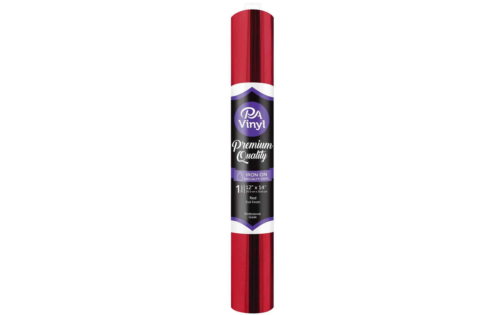 iron on vinyl 12x14 roll foil red walmartcom walmartcom