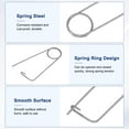 thumbnail image 2 of Uxcell 4-Pack Pin de Seguridad en Forma de Broche, Pines de Acero Inoxidable M2x58, Sujetadores de Broche de Bloqueo Rápido, Clips Retenedores Pesados, 2 of 7