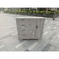thumbnail image 3 of Eastvita Armoire Basse Grise à 4 Tiroirs en Panneau PB, Armoire de Rangement avec Doubles Portes pour l'Organisation de Garde-Robe de Chambre, 3 of 7