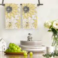 thumbnail image 2 of Yellow Floral Boho Kitchen Towels Dish Towels, 18x26 Inch Seasonal Spring Summer Decoration Hand Towels Set of 2, 2 of 6