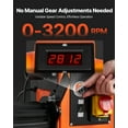 thumbnail image 4 of VEVOR Woodworking Lathe 2 HP 18 x 40 in Wood Lathe Machine Variable Speed 0-3200 RPM, 4 of 9