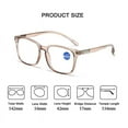 thumbnail image 2 of 3 Pack Filter Blue Light Reading Glasses Square Presbyopic Glasses Large Clear Frame Readers, 2 of 3