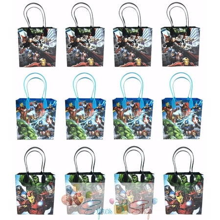 Avengers 12 Authentic Licensed Party Favor Reusable Medium Goodie Gift Bags 6