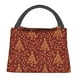 thumbnail image 1 of Easygdp Christmas Tree On A Red Background Bolsa de Almuerzo Insulada Reutilizable, Bolsa de Mano y Bandolera para Oficina, Trabajo, Viajes, 1 of 6