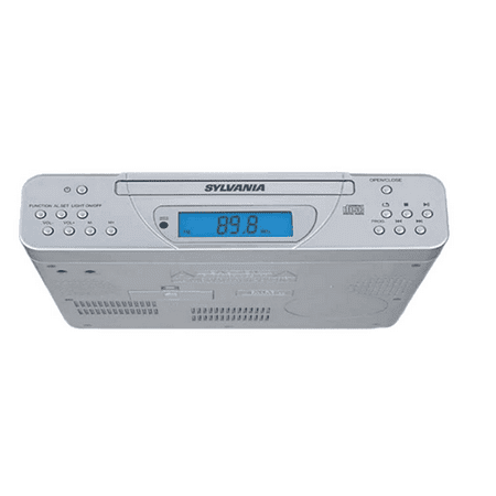 Sylvania SKCR2613C Under Cabinet Kitchen CD Clock Radio with Remote Control - Manufacturer (Best Radio Controlled Clock)