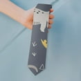 thumbnail image 2 of Funny Flying Dinosaur Tie - Bright & Playful Dino Design, Wrinkle-Resistant Satin, Perfect for Groomsmen & Gifts, 2 of 5