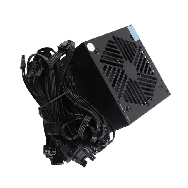 Desktop Case Power Supply, Computer Power Supply 12CM Black Fan Efficient 800W for Dual Core Platform