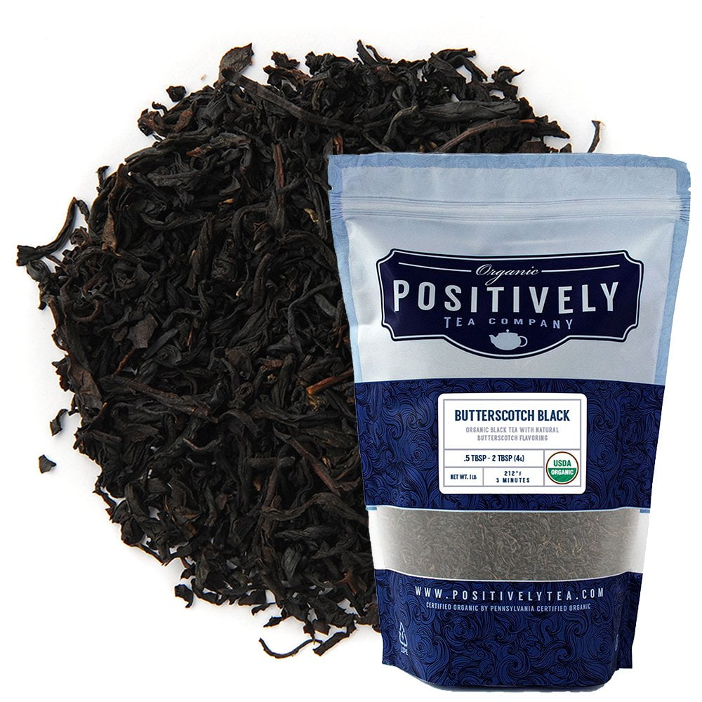 Positively Tea's Organic Butterscotch Tea, Black Tea, Loose Leaf, 1 Pound Bag