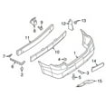 thumbnail image 2 of New Genuine Nissan Finisher-Rear Bumper,Center 850703YU0A / 85070-3YU0A OEM, 2 of 10