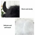 thumbnail image 4 of iHPH7 Fur Hat for Women Buffalo Hat Winter Caps for Women Furry Hat Fuzzy Beanie Winter Hats for Women Cold Weather Snow Hats for Women Black One Size, 4 of 7