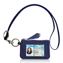 MNF Collections Durable Badge & ID Holders, Navy Blue, 5" x 315"