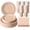 Deep Nude, variant on 200 Pcs Ivory Paper Plates Napkins and Cups Party Supplies, Disposable Dinnerware Sets for 50 Guests Party Plates Cups Napkins Utensils for Beary First Birthday Wedding Baby Shower Picnic