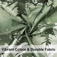 thumbnail image 4 of Green Misty Forest Shower Curtain Set Ombre Sage Green White Waterproof Fabric Nature Tree Mountain Woodland Decorative Fabric Bathroom Bath Curtain Decor (72'''' × 72'''', Green), 4 of 5