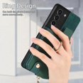 thumbnail image 4 of For Samsung Galaxy S21+ 5G Cross Leather Ring Vertical Zipper Wallet Back Phone Case, 4 of 5
