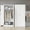 White-Style 1, variant on STANI Metal Wardrobe Closet with Hanging Rod, 72" White Armoire Wardrobe Cabinet with Drawer, Clothes Storage Organizer Cabinets for Bedroom, Bathroom, Office