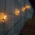 thumbnail image 5 of 2 juegos de lámpara solar para exteriores, impermeable, inalámbrico, aplique de pared, decoración, luz blanca cálida, jardín. Afortunado Sencillez, 5 of 5