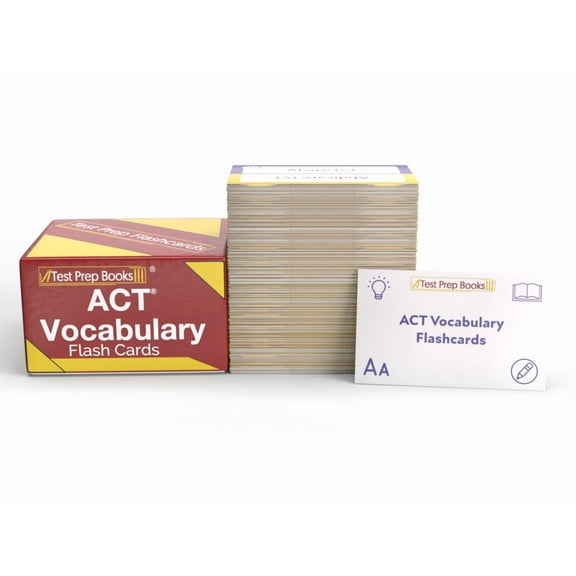 ACT Vocabulary Study Cards 2025-2026: ACT Vocabulary Words for Test Prep Review [Full Color Cards]