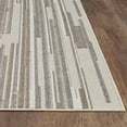 thumbnail image 4 of 2â€™ x 4â€™ Gray Abstract Striped Indoor Outdoor Area Rug, 4 of 9