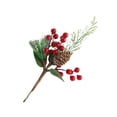 thumbnail image 1 of TIELUTT Découpages de Fruits Rouges de Noël et Fleurs Décorations de Noël Décorations d'Arbre de Noël Yule Autel Grandes Fleurs Décorations Murales Guirlande Grandes Fleurs Fleurs Suspendues, 1 of 8