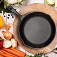 thumbnail image 4 of Commercial CHEF CHFS1025 10.25 Inch Pre-Seasoned Cast Iron Skillet, Cast Iron Pan with Dual Pour Spouts, 4 of 6