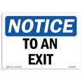 thumbnail image 1 of SignMission OS-NS-A-1824-L-18679 Panneau de Signalisation OSHA 18 x 24 Po - vers une Sortie, 1 of 1
