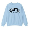 thumbnail image 3 of Seattle Washington Sweatshirts for Women Long Sleeve Crewneck Graphic Sweatshirt Pullover Tops Fall Winter Outfits, 3 of 5