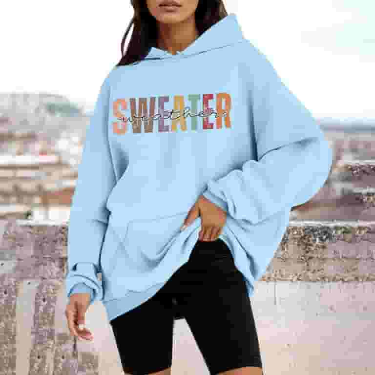 Womens Hoodie Long Sleeve Hoodie Pullovers for Women Soft Hoodie