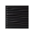 thumbnail image 1 of Genesis Drifts Black Ceiling Tiles - Easy Drop-In Installation – Waterproof, Washable and Fire-rated - High-Grade PVC to Prevent Breakage (12" x 12" Sample), 1 of 1