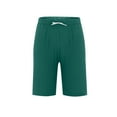 thumbnail image 4 of Mens Casual Shorts Elastic Waist Summer Drawstring Beach Texture Sweat Shorts with Pockets, 4 of 4