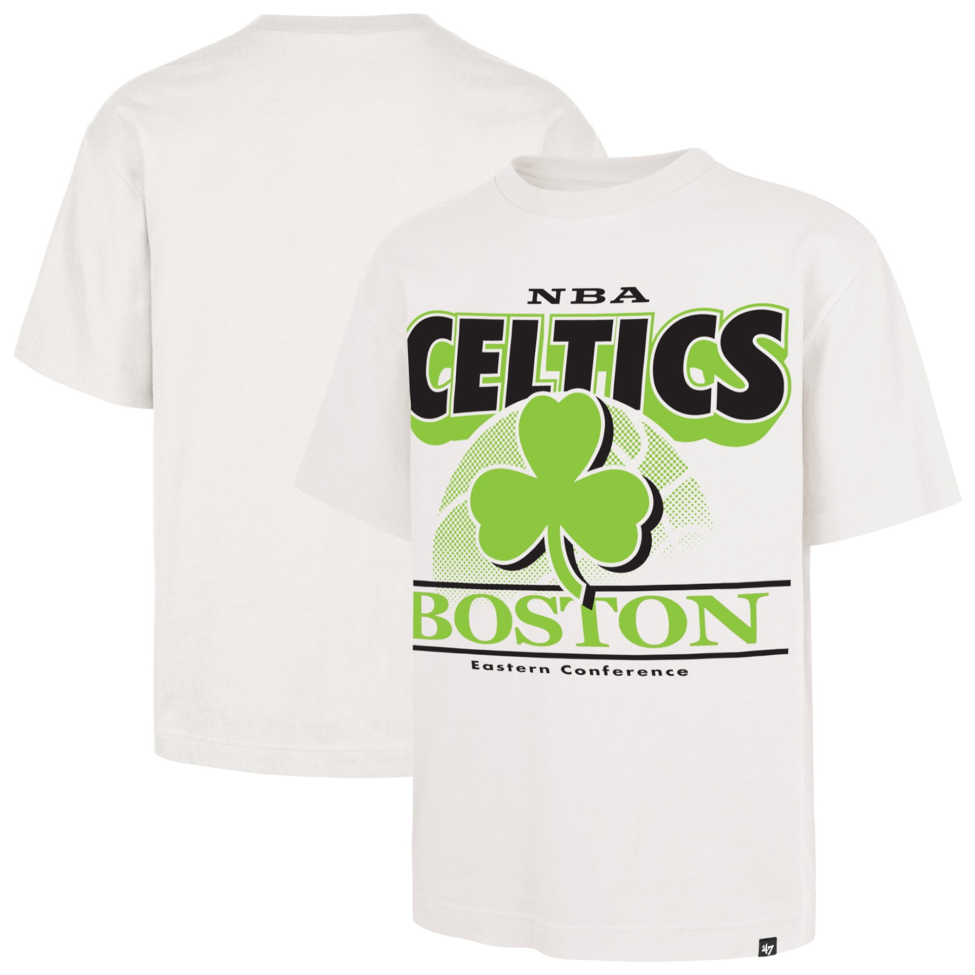 Men's-'47 White Boston Celtics City Edition Shifty Foundation T-Shirt