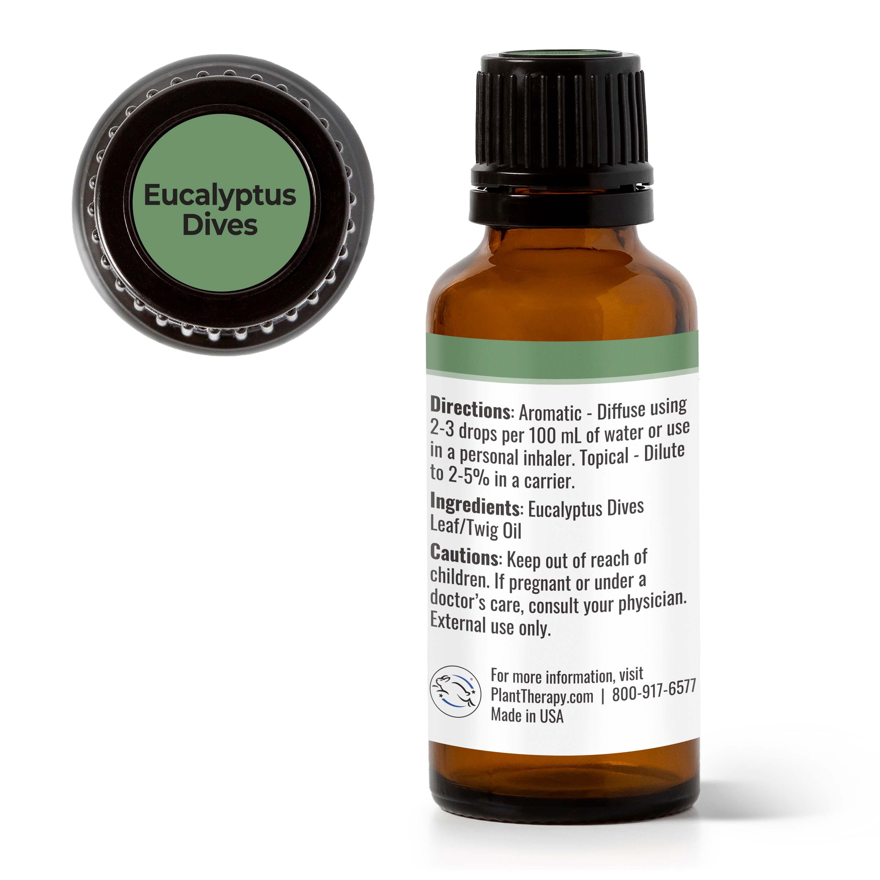 Plant Therapy Eucalyptus Dives Essential Oil 30 mL (1 oz) 100% Pure, Undiluted, Therapeutic Grade
