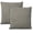Grey, variant on Mina Victory Lifestyle Woven Chenille 18" x 18" Set of 2 Indoor Throw Pillow Grey