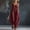 Wine, variant on Women's Casual Jumpsuit Dressy V Neck Sleeveless Cotton Linen Overalls Vintage Elegant Wide Leg Cargo Pant Romper Summer Work Vacation Playsuits Army Green XL