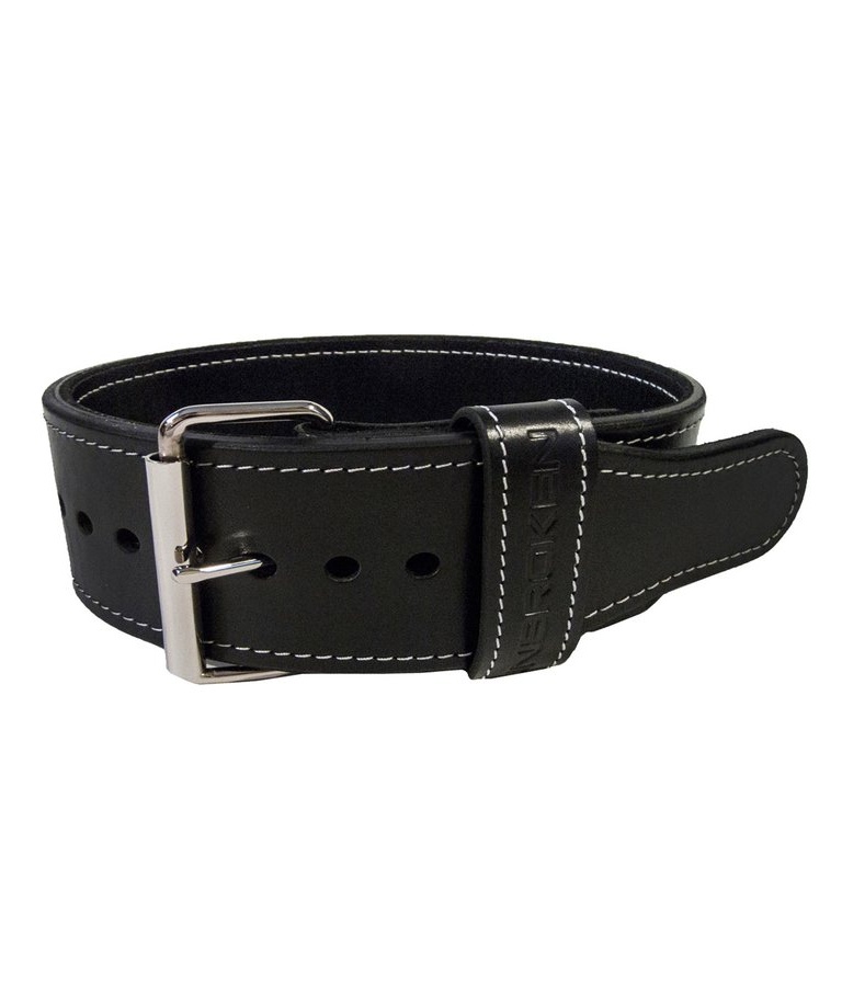 Unbroken Designs Leather Weightlifting Belt Powerlifting, Olympic Lifting & Exercise Belt