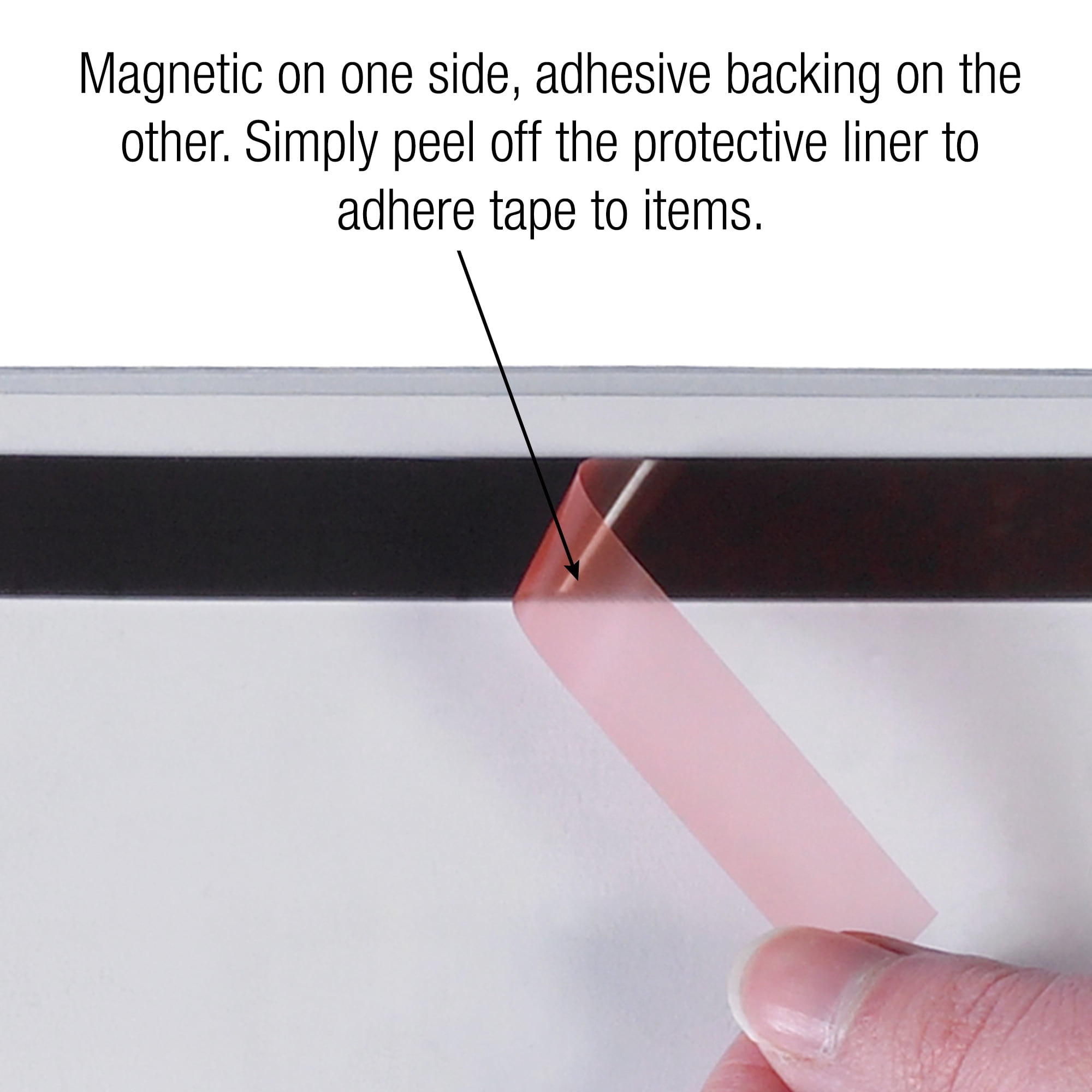 Office Depot® Brand Magnetic Tape, 2" x 3 1/2", Black, Case Of 100