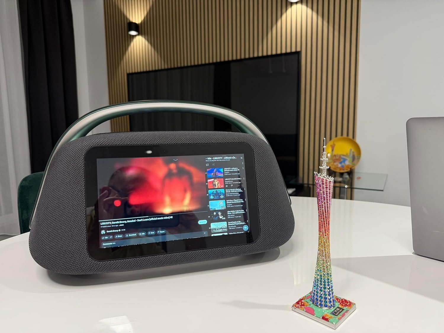 Harman Kardon Aura Studio 4 Bluetooth Speaker, Black - Walmart.com