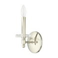 thumbnail image 2 of 42701-35 Livex Lighting Bennington - 1 Light Wall Sconce - 5 Inches wide by 11 Inches high-Polished Nickel Finish, 2 of 12