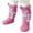Q105 Pink, variant on Angala Girls Fuzzy Plush Bear Cozy Socks, Warm Winter Socks For Little Girls Indoor Wearing