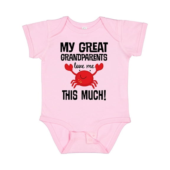 Inktastic Great Grandparents Love Me Grandchild Boys or Girls Baby Bodysuit