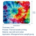 thumbnail image 5 of Tie Dye Square Desk Pad Mouse Pad, 8.3x9.8 Inch Non-Slip Rubber Bottom Printed Mousepad for Office and Gaming, 5 of 6