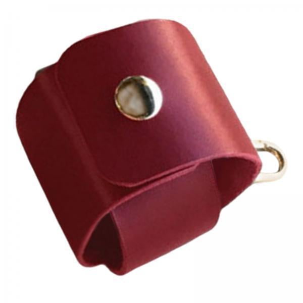2x Bolsa de Transporte de Pelota para Golf de Material Cuero PU para Cinturo, Accesorio , Estuche para Exteriores, Bolsa de Cola Estuche para pelotas de golf